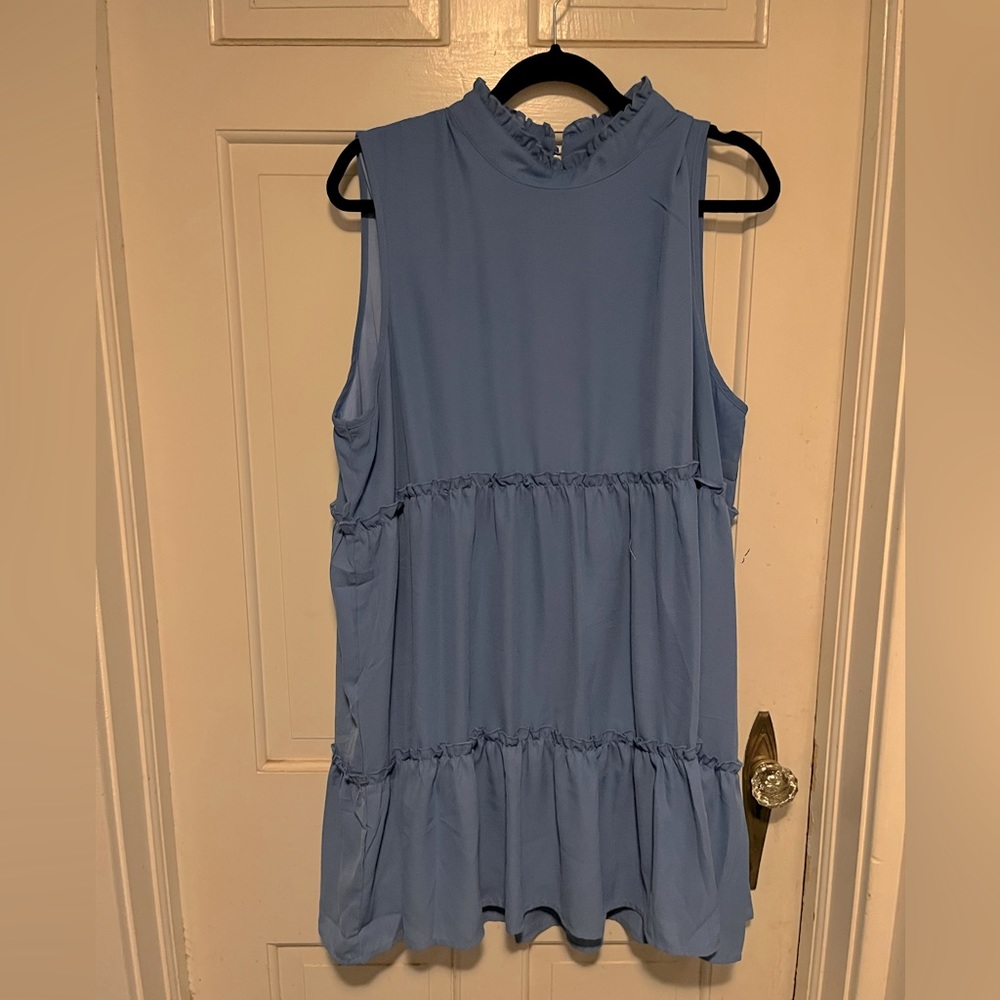 Periwinkle colored dress 👗 size 3xl- fits more like a 2XL.
